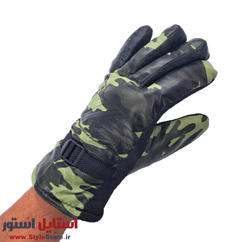 دستکش موتورسواری مدل SPORT-ORIB طرح چریکی کد 1019