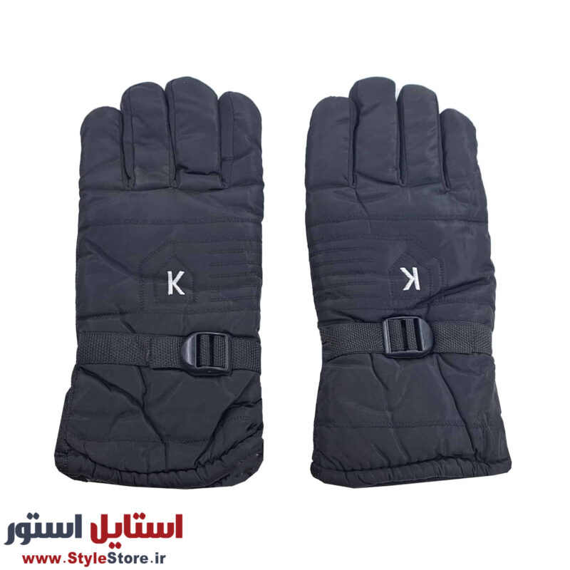 دستکش موتورسواری مدل شمعی طرح K کد 1027