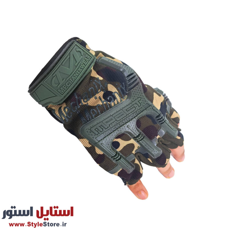 دستکش موتورسواری نیم انگشت مدل MECHANIXWEAR کد 1030