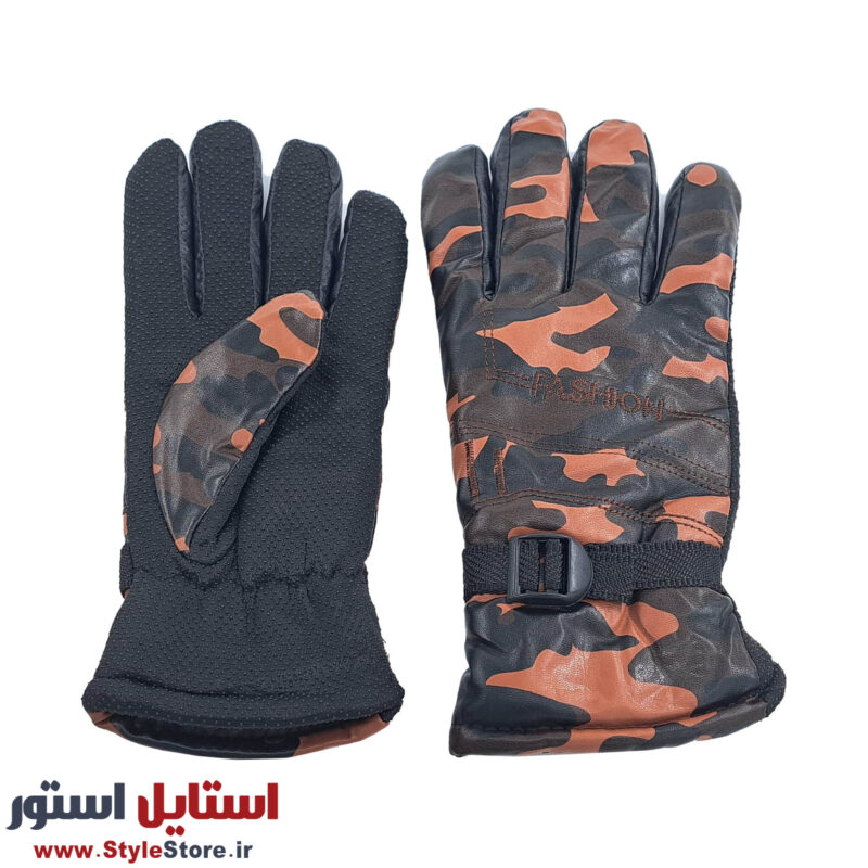 دستکش موتورسواری مدل چریکی طرح FASHION کد 1020