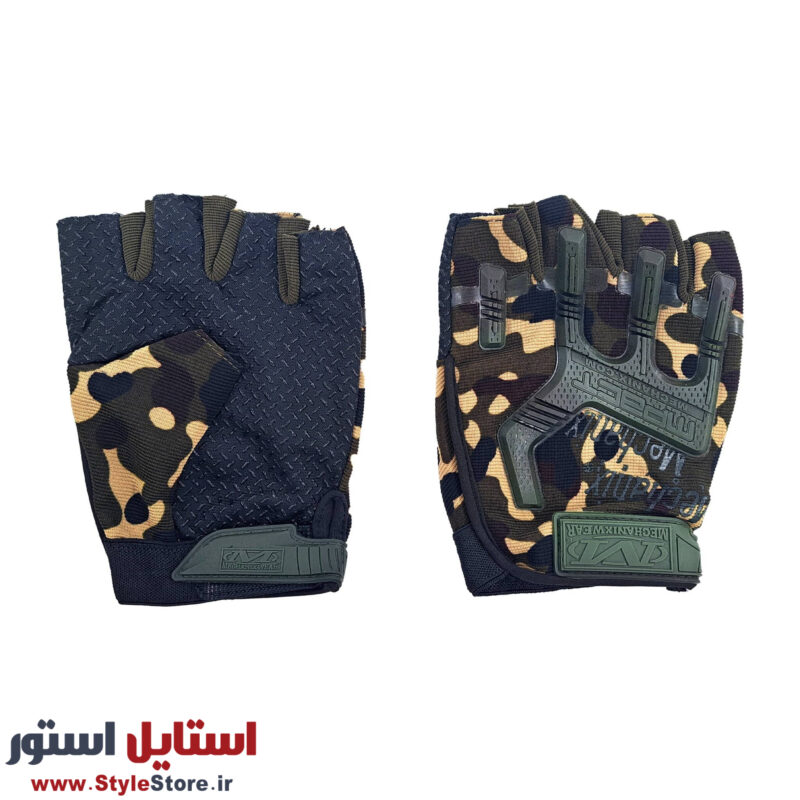 دستکش موتورسواری نیم انگشت مدل MECHANIXWEAR کد 1030