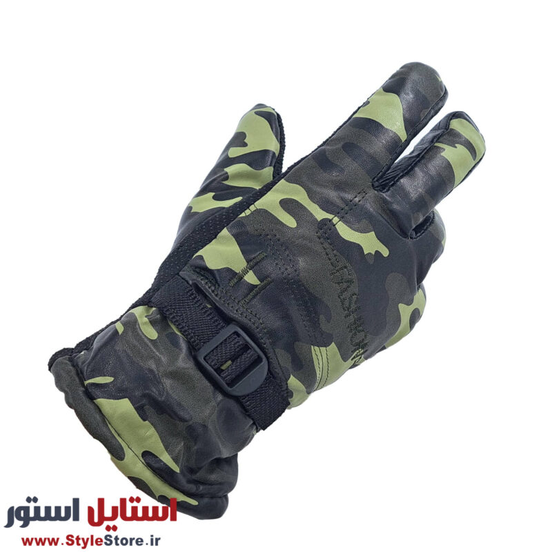 دستکش موتورسواری مدل چریکی طرح FASHION کد 1020