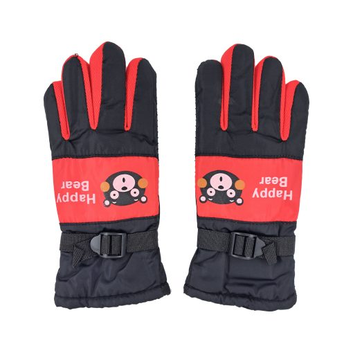 دستکش بچگانه طرح Happey Bear رنگ قرمز