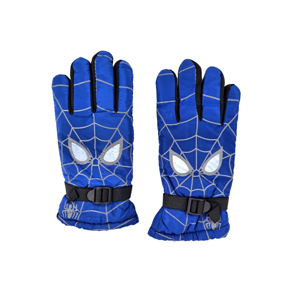 دستکش پسرانه طرح مرد عنکبوتی رنگ آبی