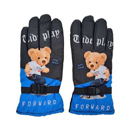 دستکش بچگانه طرح خرس رنگ مشکی