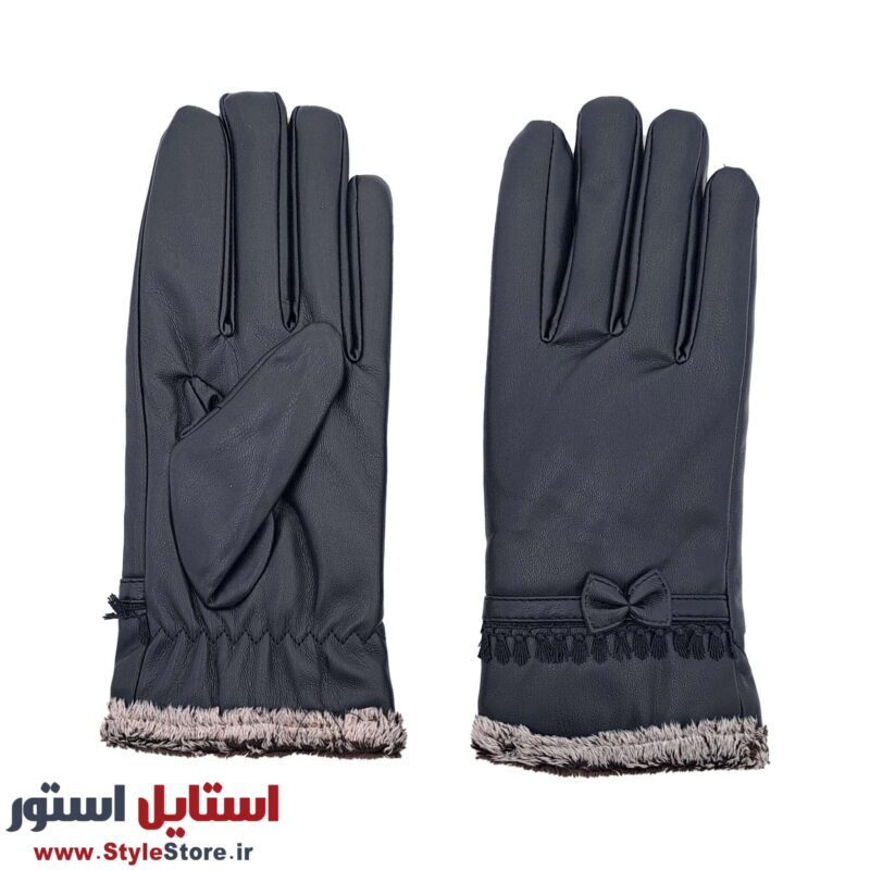 دستکش زنانه مدل چرمی کد KH-PA01