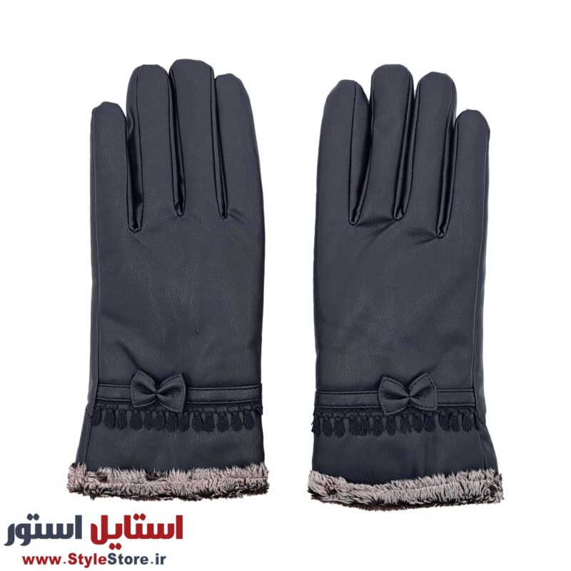 دستکش زنانه مدل چرمی کد KH-PA01