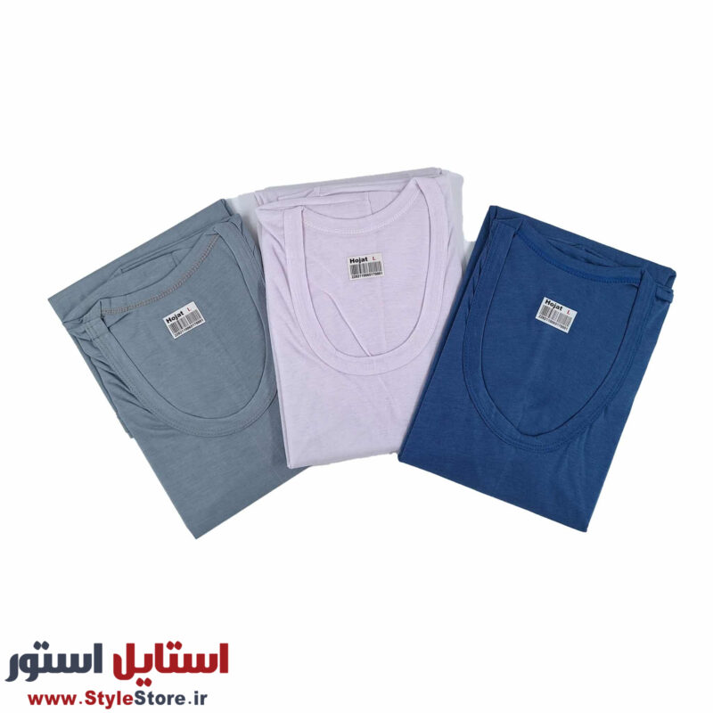 زیرپوش آستین دار مردانه حجت پک 3 رنگی