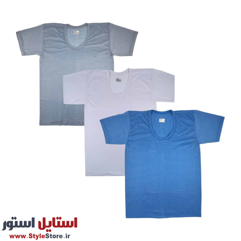 زیرپوش آستین دار مردانه حجت پک 3 رنگی
