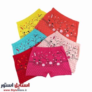 شورت دخترانه نیکو پادار طرح خرگوش ها
