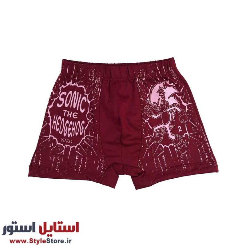 شورت پسرانه پادار نیکو طرح سونیک