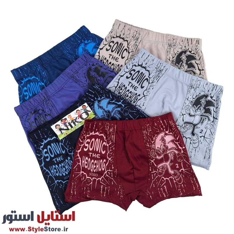 شورت پسرانه پادار نیکو طرح سونیک