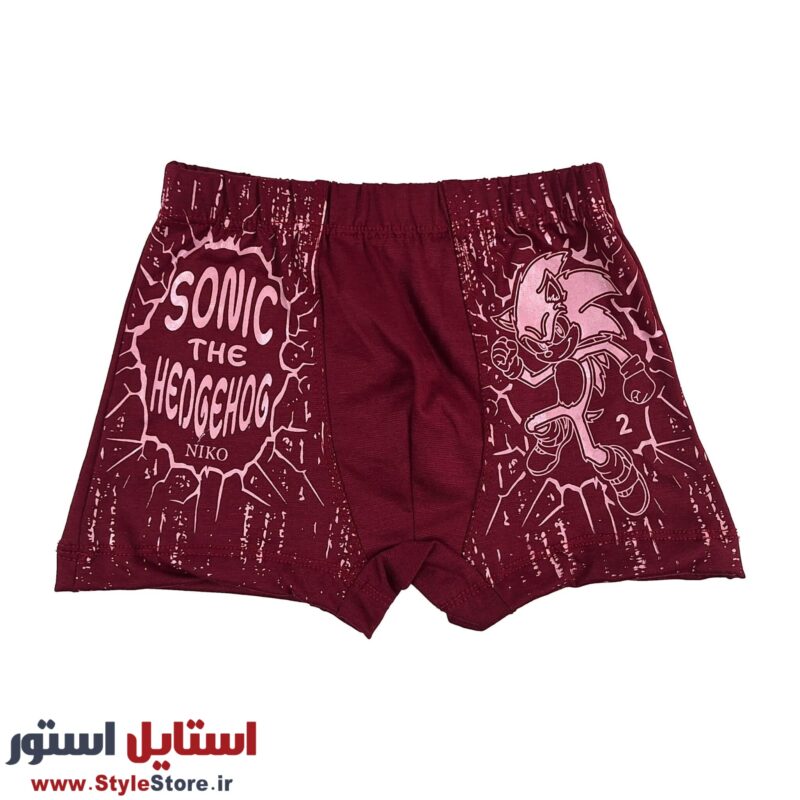 شورت پسرانه پادار نیکو طرح سونیک