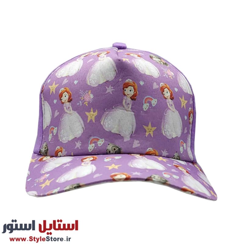 کلاه کپ دخترانه طرح سوفیا کد 51643