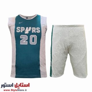 ست تاپ و شلوارک مردانه مدل SPORT-20 کد 1035 رنگ سبز