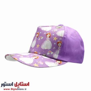 کلاه کپ دخترانه طرح سوفیا کد 51643