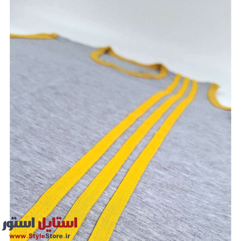 ست تاپ و شلوارک مردانه صدر مدل ZA رنگ طوسی