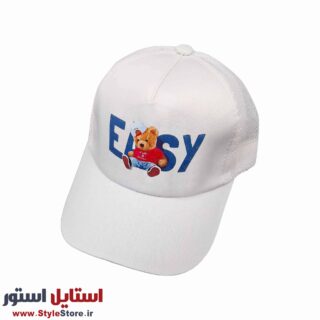 کلاه کپ بچگانه مدل EASY کد 1205 رنگ سفید