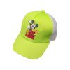 کلاه کپ بچگانه مدل میکی موس کد 1202 رنگ فسفری