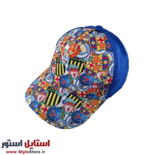 کلاه کپ پسرانه طرح باشگاهی کد 1138 رنگ آبی