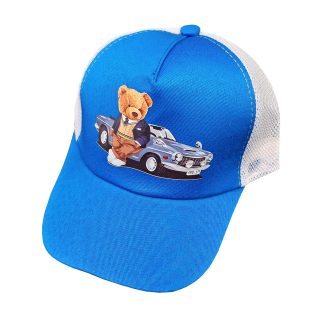 کلاه کپ بچگانه مدل CAR-TED کد 1172 رنگ آبی