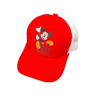 کلاه کپ بچگانه مدل میکی موس کد 1221 رنگ قرمز