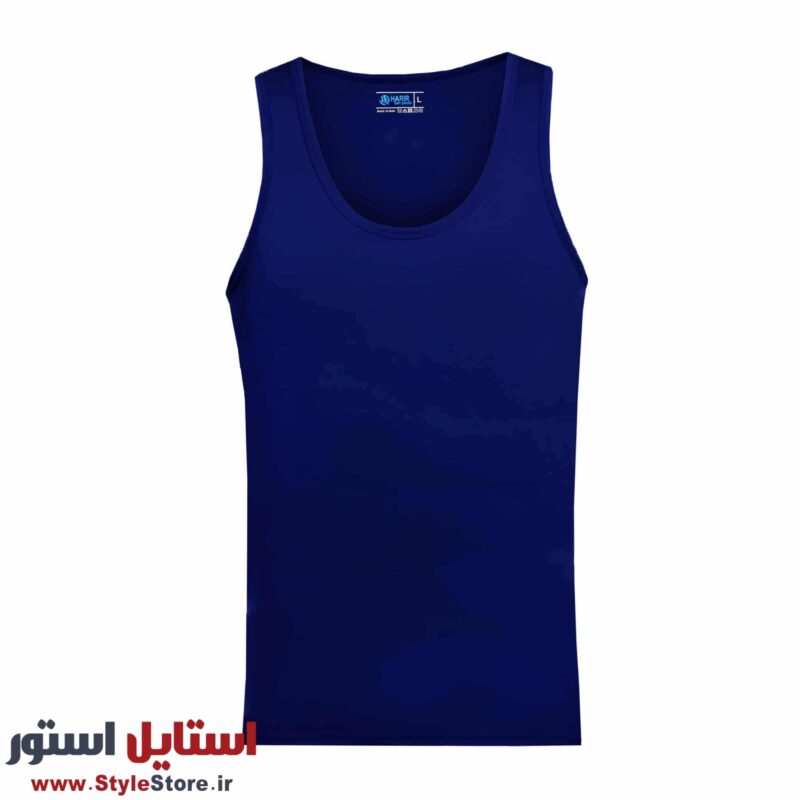 زیرپوش رکابی مردانه حریر تن پوش مدل سوپر پنبه رنگ آبی
