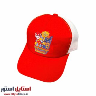 کلاه کپ بچگانه مدل سگها کد 1239 رنگ نارنجی