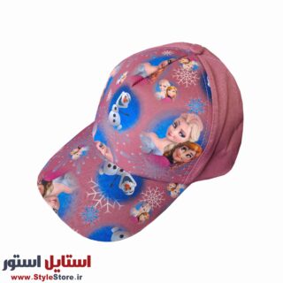 کلاه کپ دخترانه طرح آنا و السا کد 1051