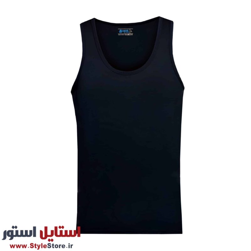 زیرپوش رکابی مردانه حریر تن پوش مدل سوپر پنبه رنگ مشکی