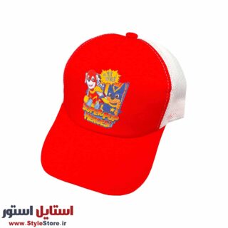 کلاه کپ بچگانه مدل سگ ها کد 1216 رنگ قرمز