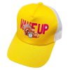 کلاه کپ بچگانه مدل WAKE UP کد 1189 رنگ زرد