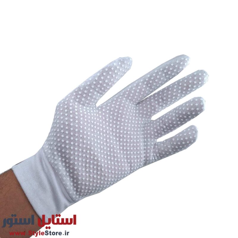 دستکش زنانه سیلکا مدل رانندگی رنگ سفید