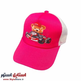 کلاه کپ بچگانه مدل SUPER FAST کد 1229 رنگ صورتی