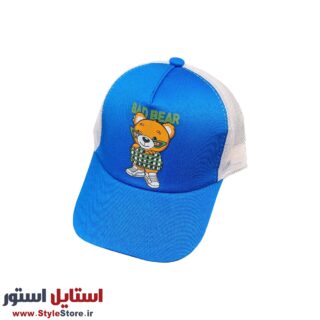 کلاه کپ بچگانه مدل BAD BEAR کد 1179 رنگ آبی