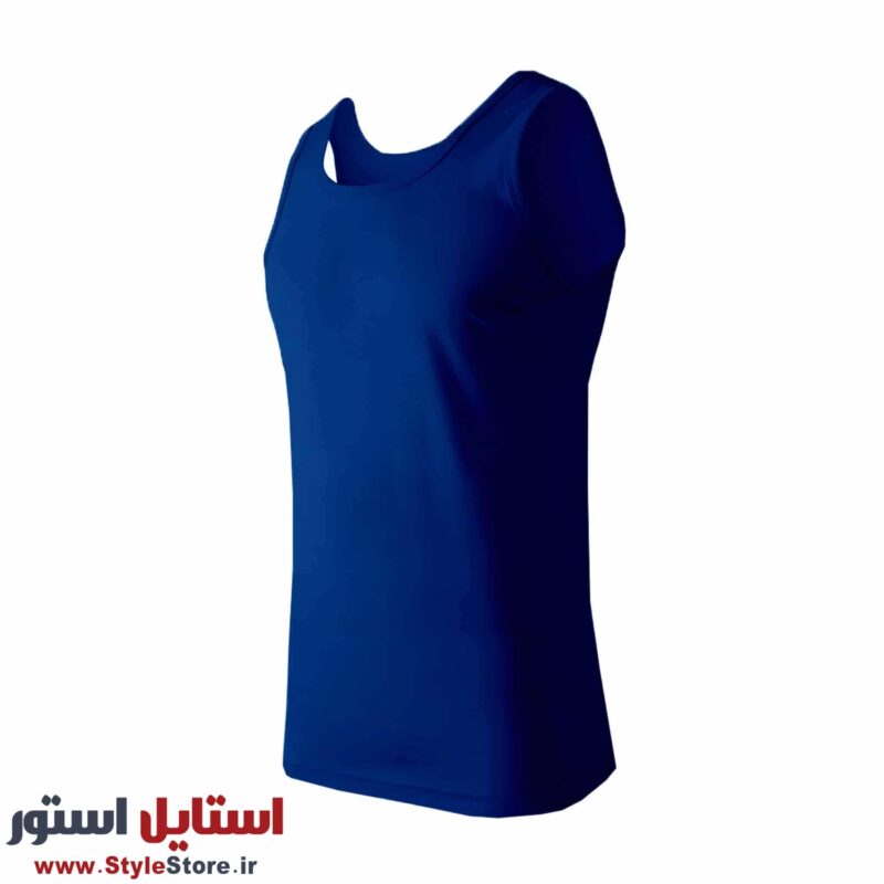 زیرپوش رکابی مردانه حریر تن پوش مدل سوپر پنبه رنگ آبی