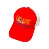 کلاه کپ بچگانه مدل LOVE کد 1215 رنگ قرمز