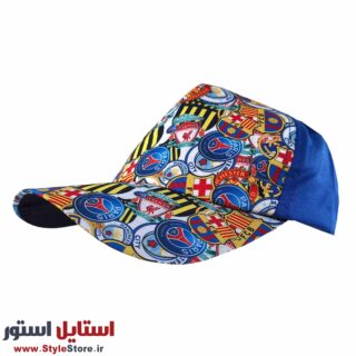 کلاه کپ پسرانه طرح باشگاهی کد 1138 رنگ آبی