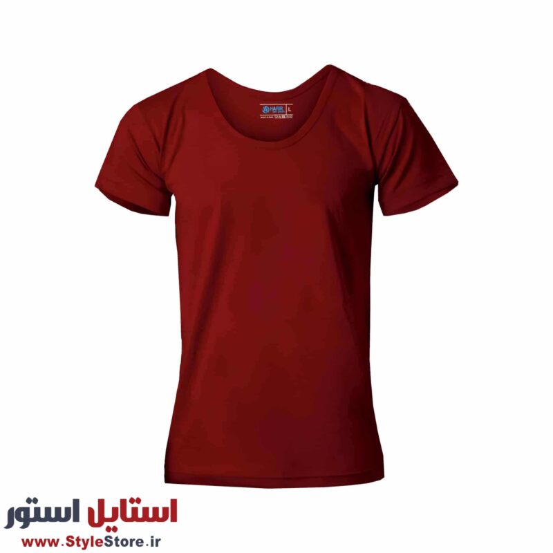 زیرپوش آستین دار مردانه حریر تن پوش مدل سوپر پنبه رنگ زرشکی