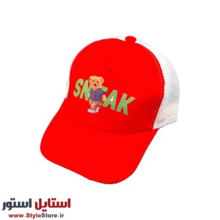 کلاه کپ بچگانه مدل SNAK کد 1210 رنگ قرمز