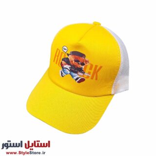 کلاه کپ بچگانه مدل PT-ROCK کد 1192 رنگ زرد