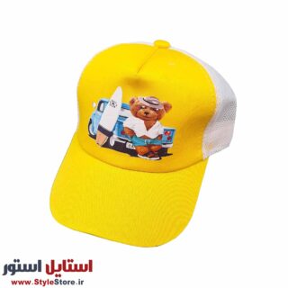 کلاه کپ بچگانه مدل VANT-TED کد 1185 رنگ زرد