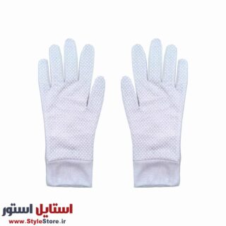 دستکش زنانه سیلکا مدل رانندگی رنگ سفید