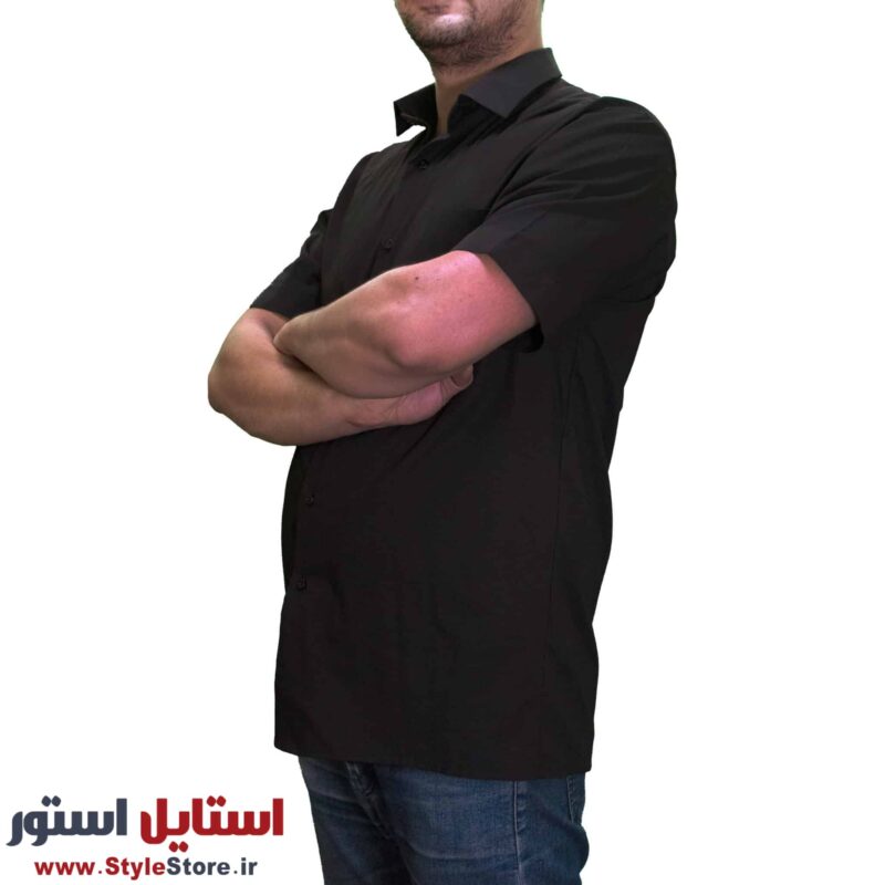 پیراهن آستین کوتاه مشکی