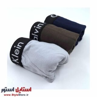 شورت مردانه اسلیپ طرح KELVIN CELINE کد TOSASO مجموعه 3 عددی