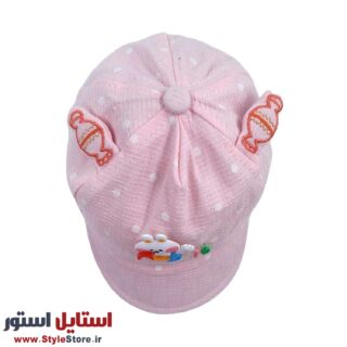 کلاه نوزادی طرح خرگوش کد 1135 رنگ صورتی