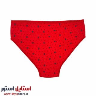 شورت زنانه مدل Dot Heart کد 1360 رنگ قرمز