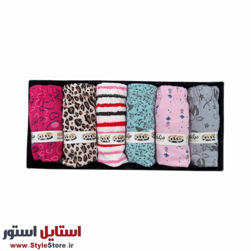 شورت زنانه نیکو مدل سوپر پنبه مجموعه 6 عددی