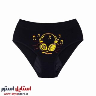 شورتکس زنانه مدل Head Phone کد 1368 رنگ مشکی