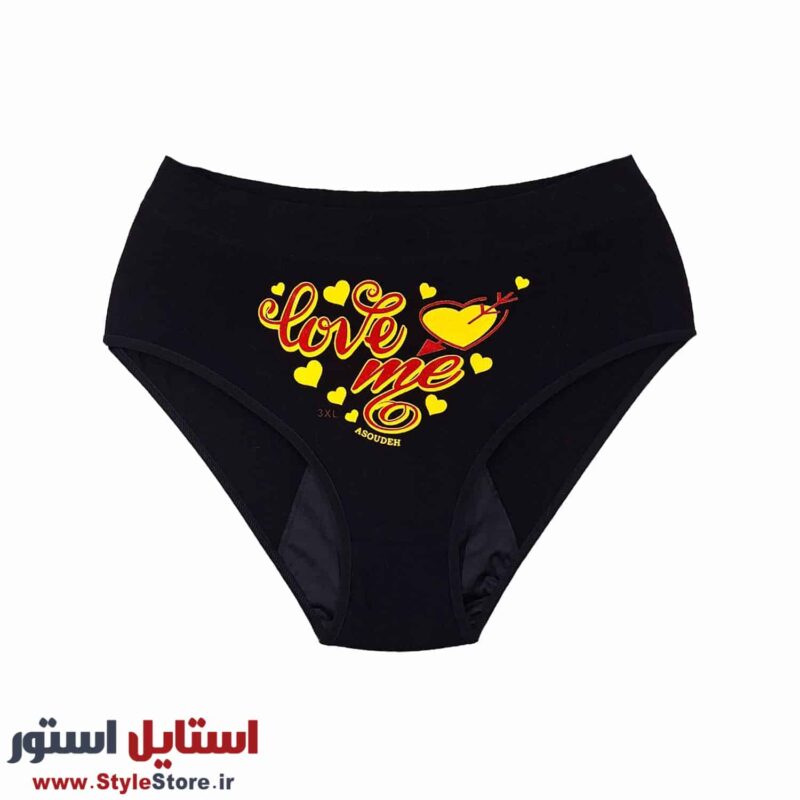 شورتکس زنانه مدل Love Me کد 1370 رنگ مشکی